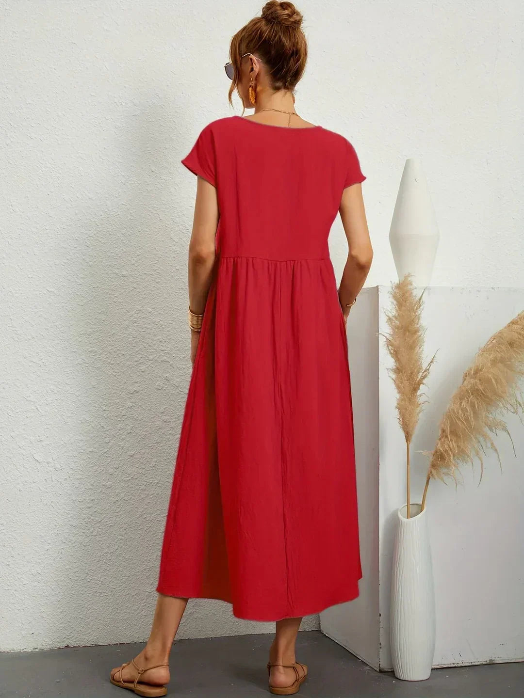 Gabrielle™ - Effortless Elegance Flowing Midi Dress