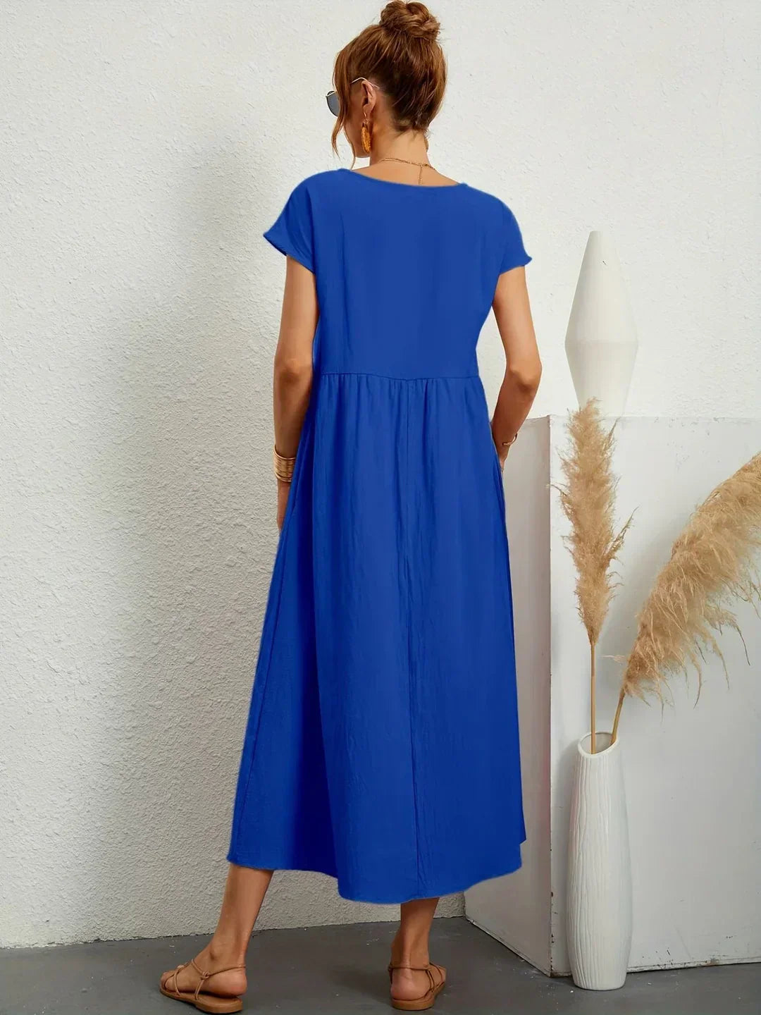 Gabrielle™ - Effortless Elegance Flowing Midi Dress