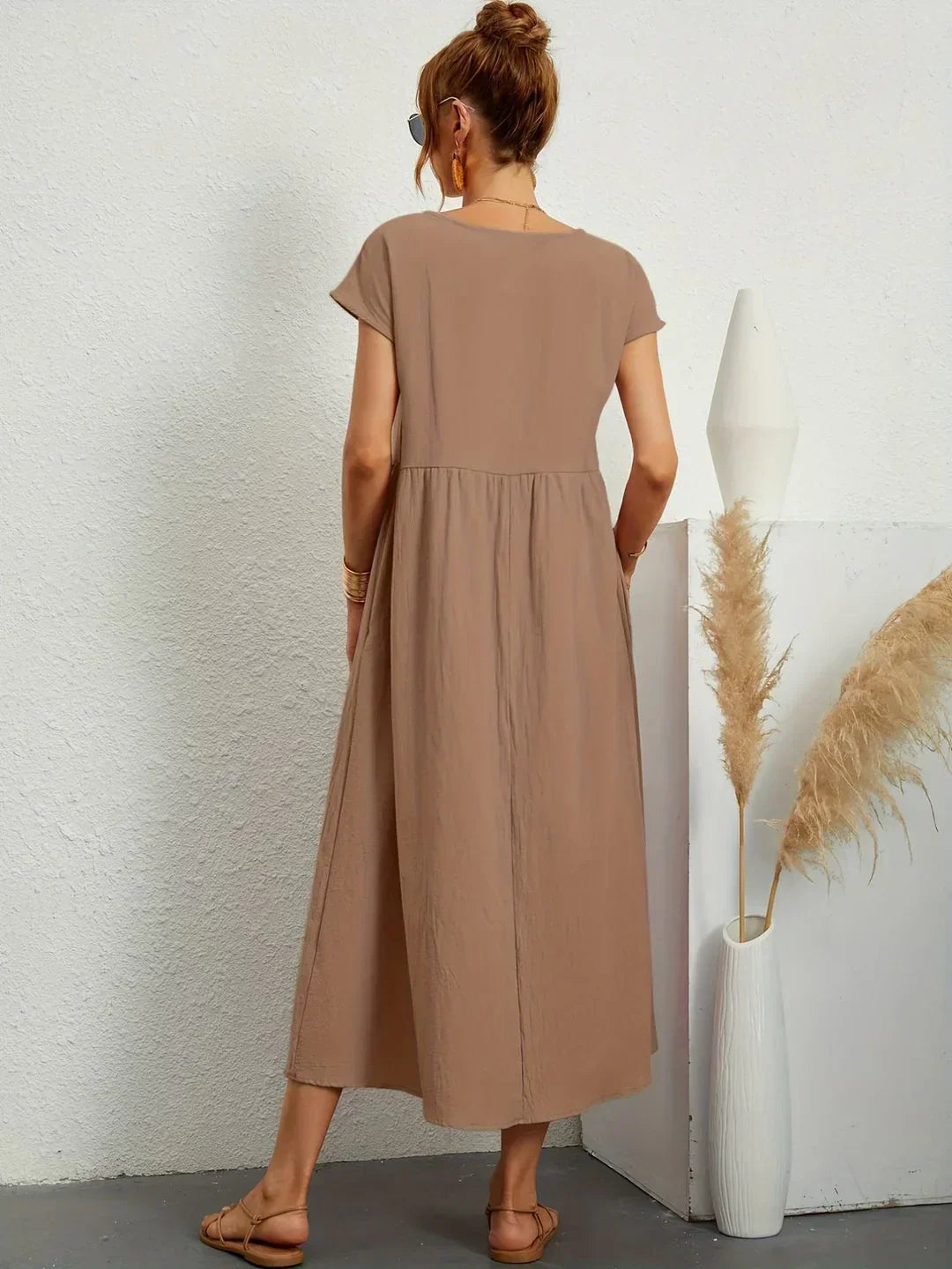 Gabrielle™ - Effortless Elegance Flowing Midi Dress
