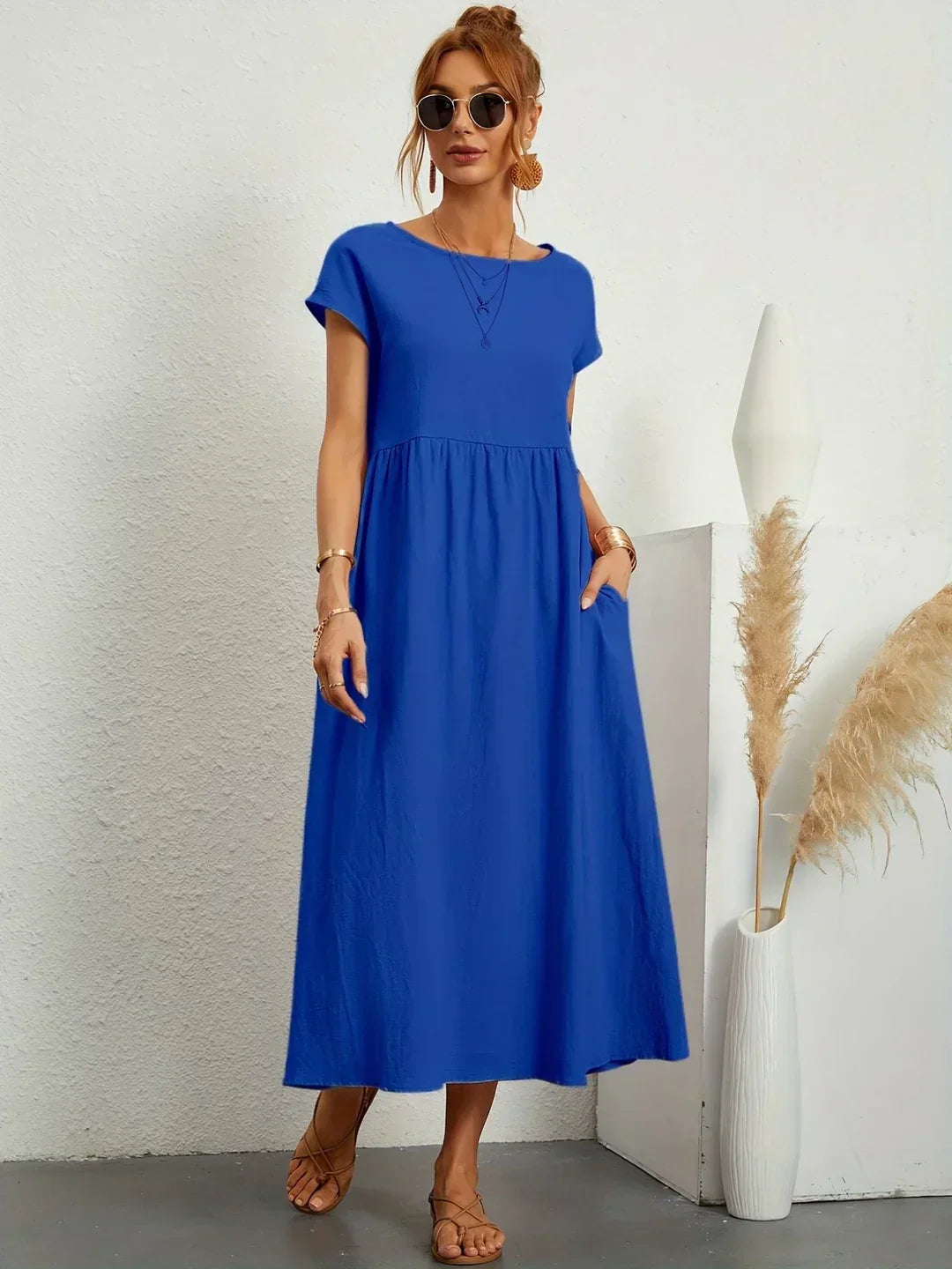 Gabrielle™ - Effortless Elegance Flowing Midi Dress