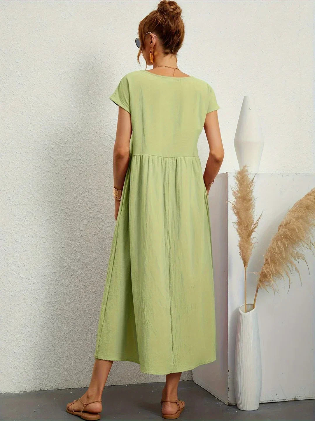 Gabrielle™ - Effortless Elegance Flowing Midi Dress