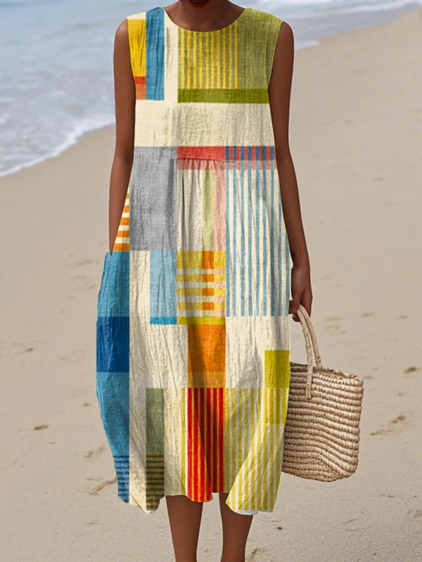 Eve | Dress Midi Geometric