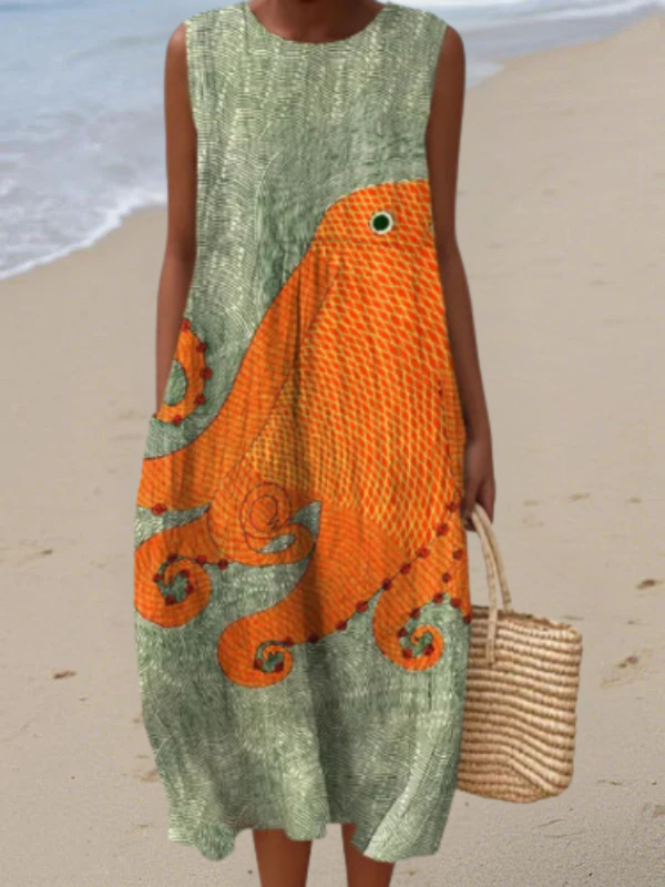 Tess | Dress Midi Ocean