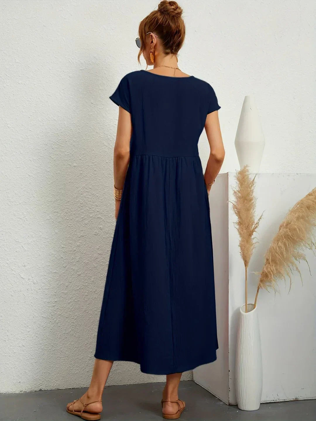 Gabrielle™ - Effortless Elegance Flowing Midi Dress