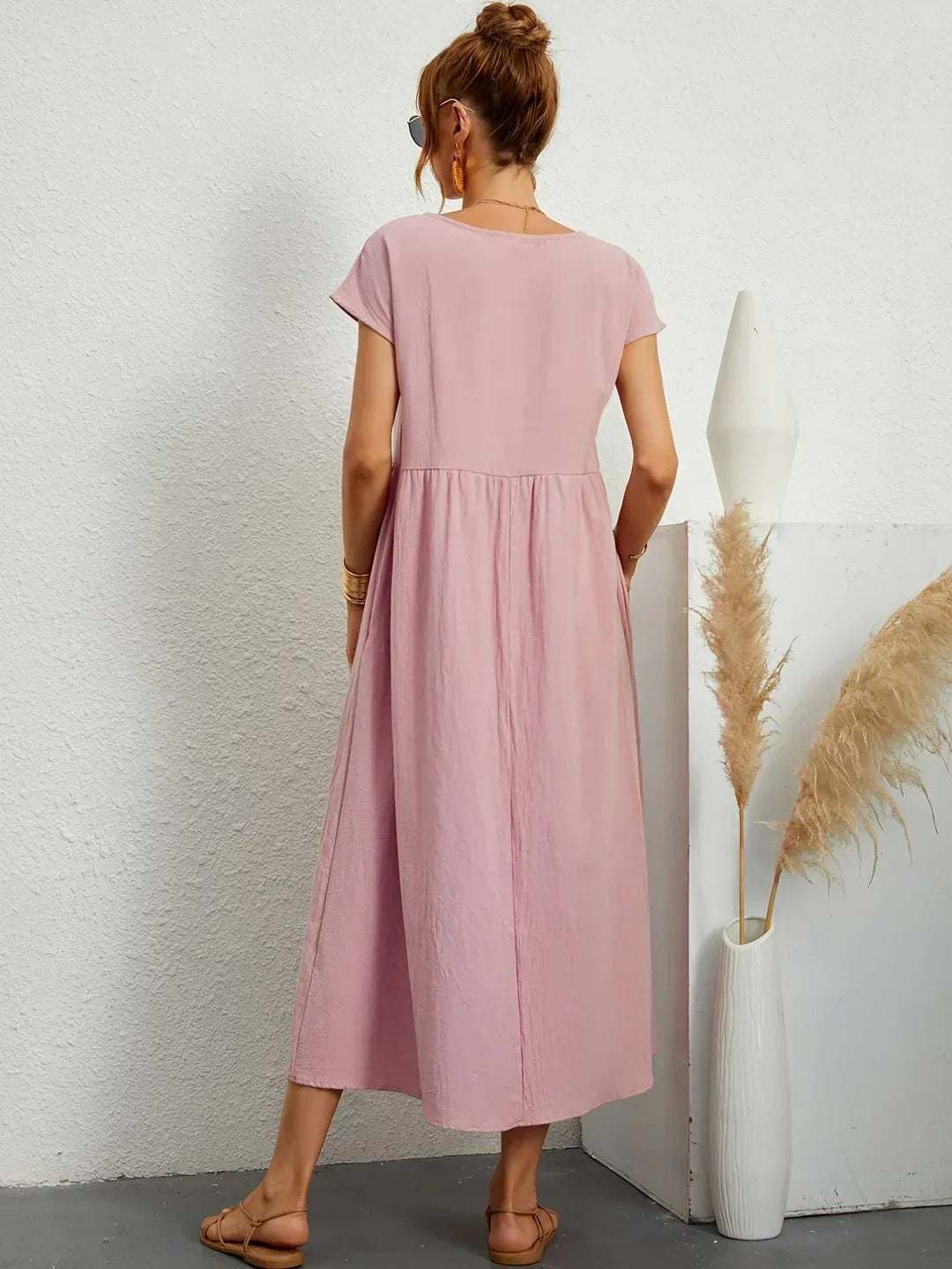 Gabrielle™ - Effortless Elegance Flowing Midi Dress