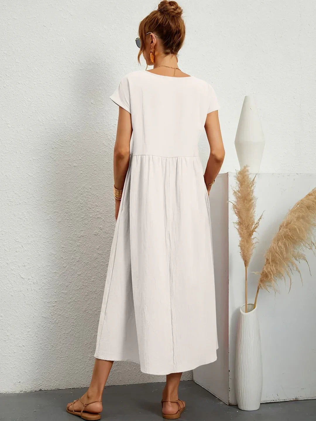 Gabrielle™ - Effortless Elegance Flowing Midi Dress