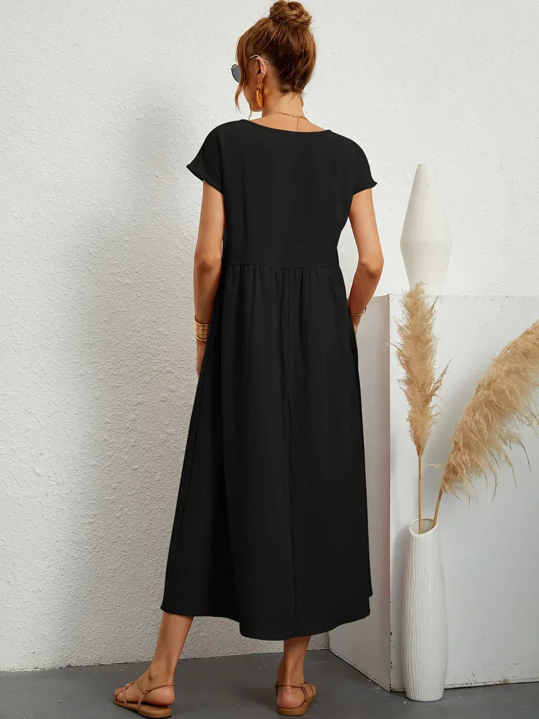 Gabrielle™ - Effortless Elegance Flowing Midi Dress