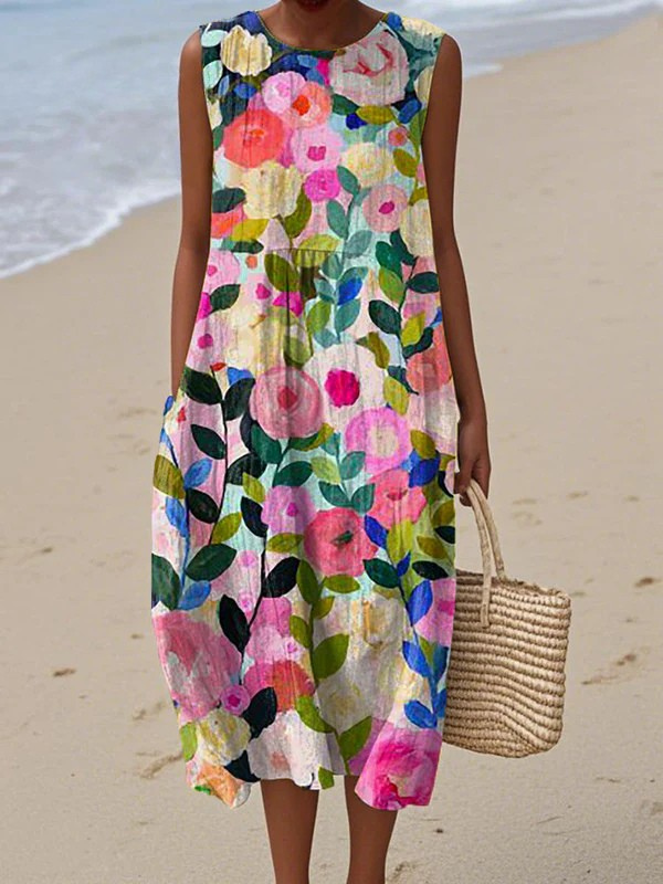 Ava | Dress Midi Flowers
